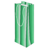 Sac Cadeau Pour Bouteille Bandes d'ombre vertes (Dos Angle)
