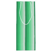 Sac Cadeau Pour Bouteille Bandes d'ombre vertes (Dos)