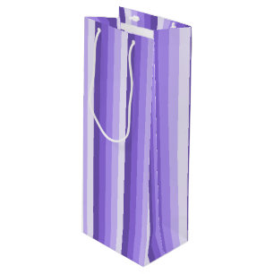 Sac Cadeau Pour Bouteille Bandes d'ombre violette