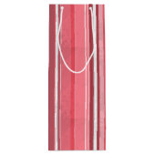 Sac Cadeau Pour Bouteille Bandes roses (Dos)