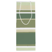 Sac Cadeau Pour Bouteille Bandes vert olive (Dos)