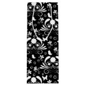 Sac Cadeau Pour Bouteille Baroque Noir Damassé Botaniques (Dos)