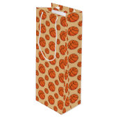 Sac Cadeau Pour Bouteille Basket-ball (Devant Angle)