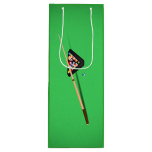 Sac Cadeau Pour Bouteille Bâton et balles de la table de billard