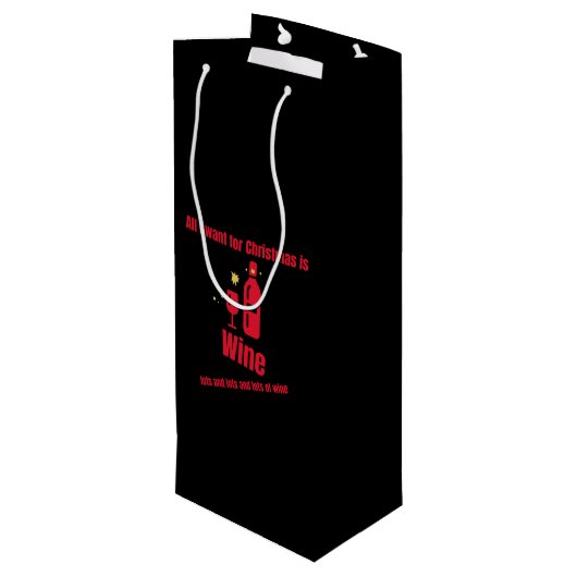 Sac Cadeau Pour Bouteille Beaucoup et beaucoup de (Dos Angle)