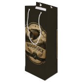 Sac Cadeau Pour Bouteille Bécasse  (Dos Angle)