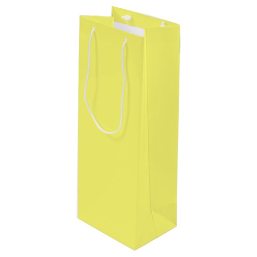 Sac Cadeau Pour Bouteille Beurre jaune (Devant Angle)