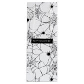 Sac Cadeau Pour Bouteille Black Spider Web Halloween Hallowine (Devant)