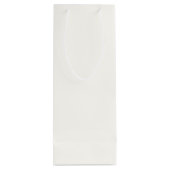 Sac Cadeau Pour Bouteille Blanc (Dos)