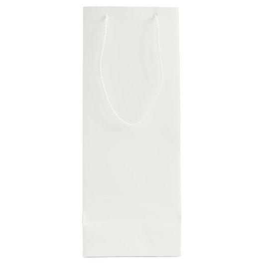 Sac Cadeau Pour Bouteille Blanc (Dos)