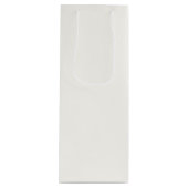 Sac Cadeau Pour Bouteille Blanc (Devant)