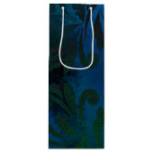 Sac Cadeau Pour Bouteille bleu (Devant)
