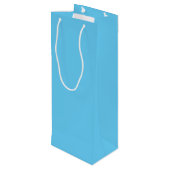 Sac Cadeau Pour Bouteille Bleu ciel (Dos Angle)