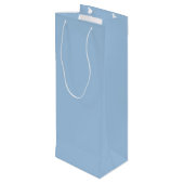 Sac Cadeau Pour Bouteille Bleu doux d'hiver (Dos Angle)
