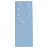 Sac Cadeau Pour Bouteille Bleu doux d'hiver (Dos)