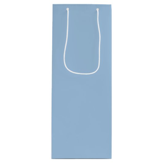 Sac Cadeau Pour Bouteille Bleu doux d'hiver (Devant)