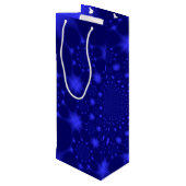 Sac Cadeau Pour Bouteille Bleu éblouissant (Dos Angle)