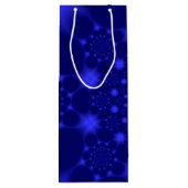 Sac Cadeau Pour Bouteille Bleu éblouissant (Dos)