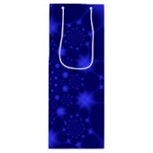 Sac Cadeau Pour Bouteille Bleu éblouissant (Devant)