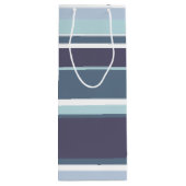 Sac Cadeau Pour Bouteille Bleu-gris (Dos)