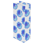 Sac Cadeau Pour Bouteille Bleu marguerite (Dos Angle)