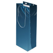 Sac Cadeau Pour Bouteille Bleus de remous (Devant Angle)