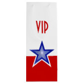 Sac Cadeau Pour Bouteille Blue Star Red print VIP (Dos)