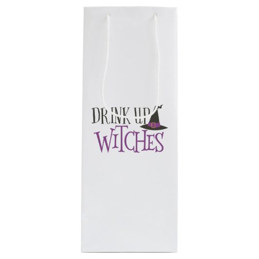Sac Cadeau Pour Bouteille Boire des sorcières (Devant)