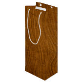 Sac Cadeau Pour Bouteille Bois (Dos Angle)