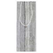 Sac Cadeau Pour Bouteille bois patiné (Dos)