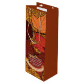 Sac Cadeau Pour Bouteille Bonnes notes d'amis (Devant Angle)