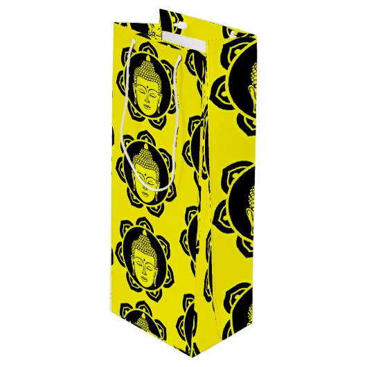 Sac Cadeau Pour Bouteille Bouddha décoratif (Devant Angle)