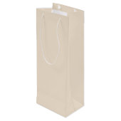 Sac Cadeau Pour Bouteille Bouffée de champagne Couleur solide blanc cassé SW (Dos Angle)