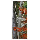 Sac Cadeau Pour Bouteille bouleaux d'automne Thanksgiving (Dos)