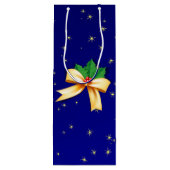 Sac Cadeau Pour Bouteille Bow de Noël (Dos)