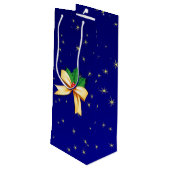 Sac Cadeau Pour Bouteille Bow de Noël (Dos Angle)