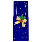 Sac Cadeau Pour Bouteille Bow de Noël (Devant)