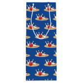 Sac Cadeau Pour Bouteille Bowling Ball Stritles Motif (Dos)