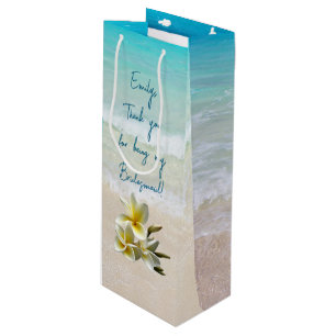 Sac Cadeau Pour Bouteille Bridesmaid Merci personnalisé de la mariée