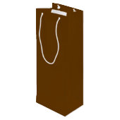 Sac Cadeau Pour Bouteille Brown (couleur solide) (Dos Angle)
