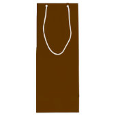 Sac Cadeau Pour Bouteille Brown (couleur solide) (Dos)