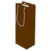 Sac Cadeau Pour Bouteille Brown (couleur solide) (Devant Angle)