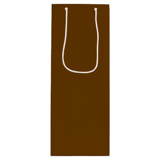 Sac Cadeau Pour Bouteille Brown (couleur solide) (Devant)