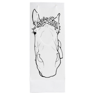 Sac Cadeau Pour Bouteille Cadeau drôle pour amateur de chevaux Superviseur f