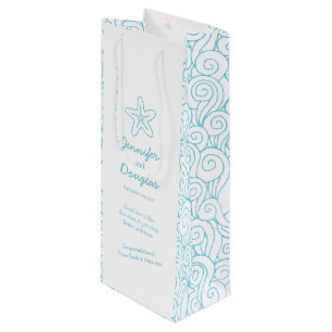 Sac Cadeau Pour Bouteille Cadeau mariage cadeau personnalisé vin bleu étoile