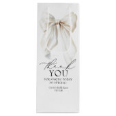 Sac Cadeau Pour Bouteille Cadeaux de Remerciement pour une Baby Shower Blanc (Devant)