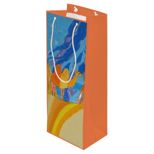 Sac Cadeau Pour Bouteille Camel Art by Kids (Dos Angle)