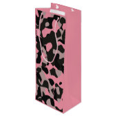 Sac Cadeau Pour Bouteille Camo rose (Dos Angle)