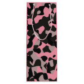 Sac Cadeau Pour Bouteille Camo rose (Dos)