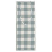 Sac Cadeau Pour Bouteille Campagne verte Fabriquée En vichy Simple (Dos)